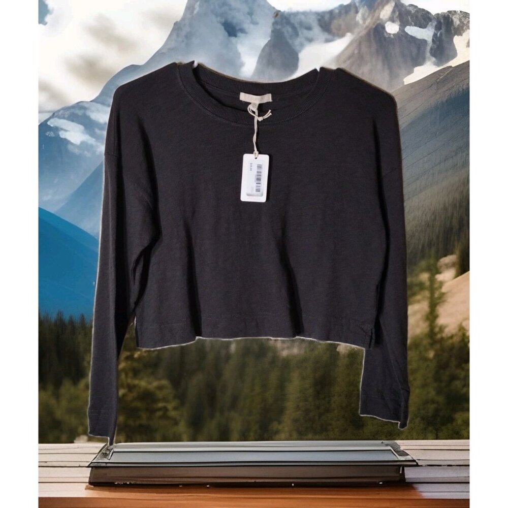 Z Supply Top Junior 7 Cropped Long Sleeve